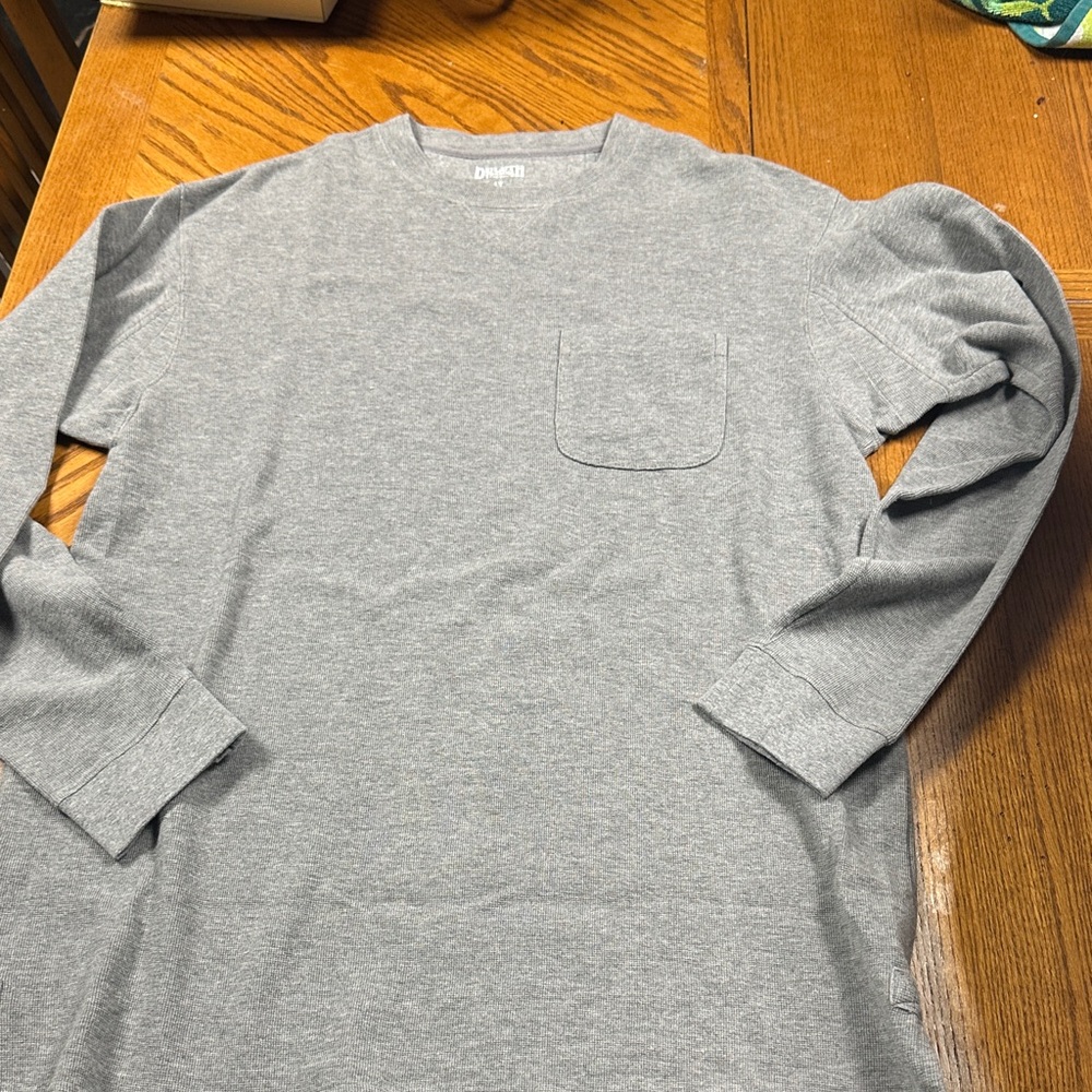 Duluth men’s Gray Long Sleeve Men's Shirt large tall